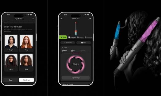 Dyson Airwrap i.d.™ Multi-styler And Dryer Straight+Wavy Hair, Advanced Smart Hair Dryer, 1300W Styler, Bluetooth, 3 Heat Settings, Jasper Plum | HS08