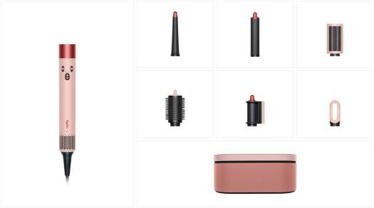 Dyson Airwrap i.d.™ Multi-styler And Dryer Straight+Wavy Hair, Advanced Smart Hair Dryer, 1300W Styler, Bluetooth, 3 Heat Settings, Kanzan Pink | HS08