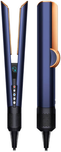 Dyson HT01 Airstrait Straightener, 1600W, LCD Screen, Wet to Dry Hair, 2 Modes with 3 Heat, 3 Speed Power, 220V-240V Voltage, Intuitive Airflow, Lock Feature, Auto-Pause, Blue/Copper | HT01
