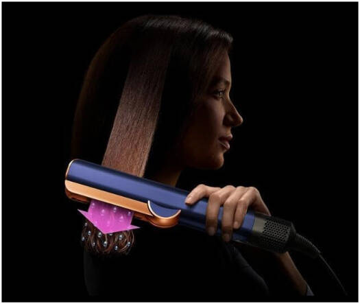 Dyson HT01 Airstrait Straightener, 1600W, LCD Screen, Wet to Dry Hair, 2 Modes with 3 Heat, 3 Speed Power, 220V-240V Voltage, Intuitive Airflow, Lock Feature, Auto-Pause, Blue/Copper | HT01