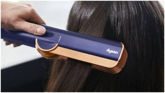 Dyson HT01 Airstrait Straightener, 1600W, LCD Screen, Wet to Dry Hair, 2 Modes with 3 Heat, 3 Speed Power, 220V-240V Voltage, Intuitive Airflow, Lock Feature, Auto-Pause, Blue/Copper | HT01