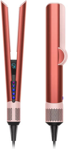 Dyson Airstrait Hair Straightener Hair Styling Irons, Auto Shut-Off, Heat Protection, 1600W Power, 1.98m Cord, Fast & Efficient Styling, Strawberry And Bronze | HT01