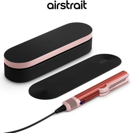 Dyson Airstrait Hair Straightener Hair Styling Irons, Auto Shut-Off, Heat Protection, 1600W Power, 1.98m Cord, Fast & Efficient Styling, Strawberry And Bronze | HT01
