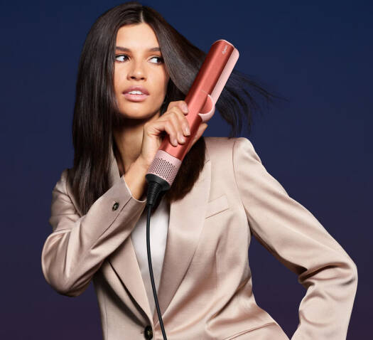 Dyson Airstrait Hair Straightener Hair Styling Irons, Auto Shut-Off, Heat Protection, 1600W Power, 1.98m Cord, Fast & Efficient Styling, Strawberry And Bronze | HT01