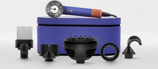 Dyson Supersonic Nural Hair Dryer, Scalp Protect Button, Instant Control, 3 Precise Airflow Settings, 4 Precise Heat Settings, Pause Detect Technology, Vinca Blue / Topaz | HD16