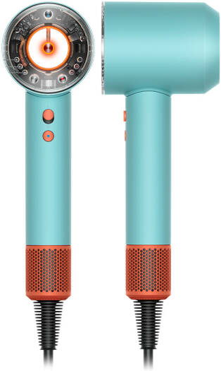 Dyson Supersonic Nural Hair Dryer, Scalp Protect Button, Instant Control, 3 Precise Airflow Settings, 4 Precise Heat Settings, Pause Detect Technology, Ceramic Patina/Topaz | HD16