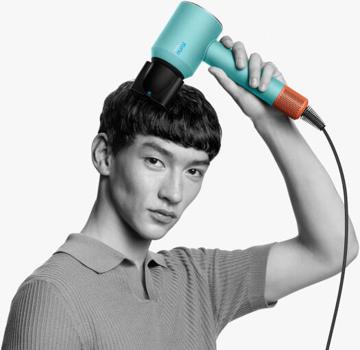 Dyson Supersonic Nural Hair Dryer, Scalp Protect Button, Instant Control, 3 Precise Airflow Settings, 4 Precise Heat Settings, Pause Detect Technology, Ceramic Patina/Topaz | HD16