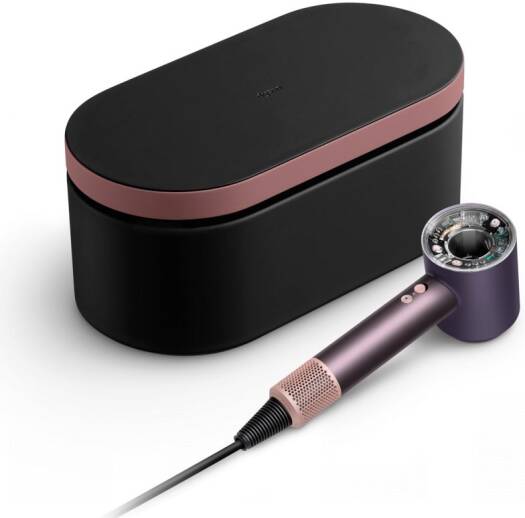 Dyson Supersonic Nural Hair Dryer, Scalp Protect Button, Instant Control, 3 Precise Airflow Settings, 4 Precise Heat Settings, Pause Detect Technology, Jasper Plum | HD16