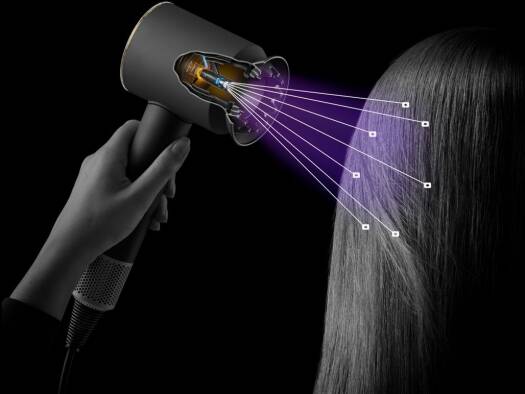 Dyson Supersonic Nural Hair Dryer, Scalp Protect Button, Instant Control, 3 Precise Airflow Settings, 4 Precise Heat Settings, Pause Detect Technology, Jasper Plum | HD16