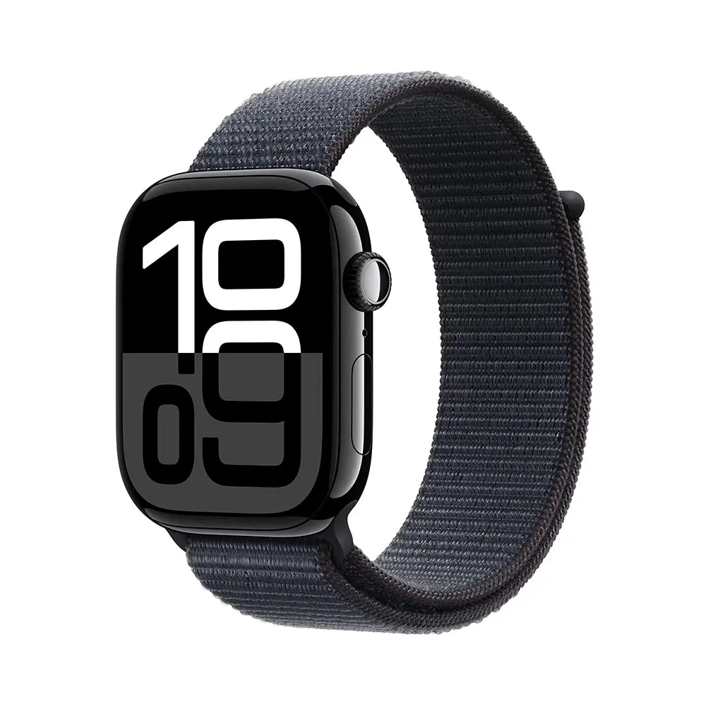Apple Watch Series 10 GPS 46mm Jet Black Aluminium Case with Ink Sport Loop  MWWR3QA/A