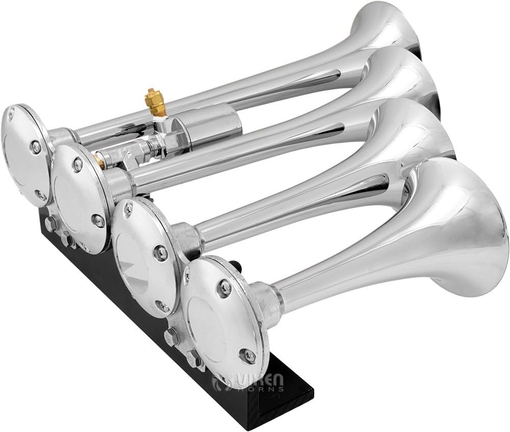 Corneta de Aire de Cuatro Barra Pequeña 12 - 24 Voltios