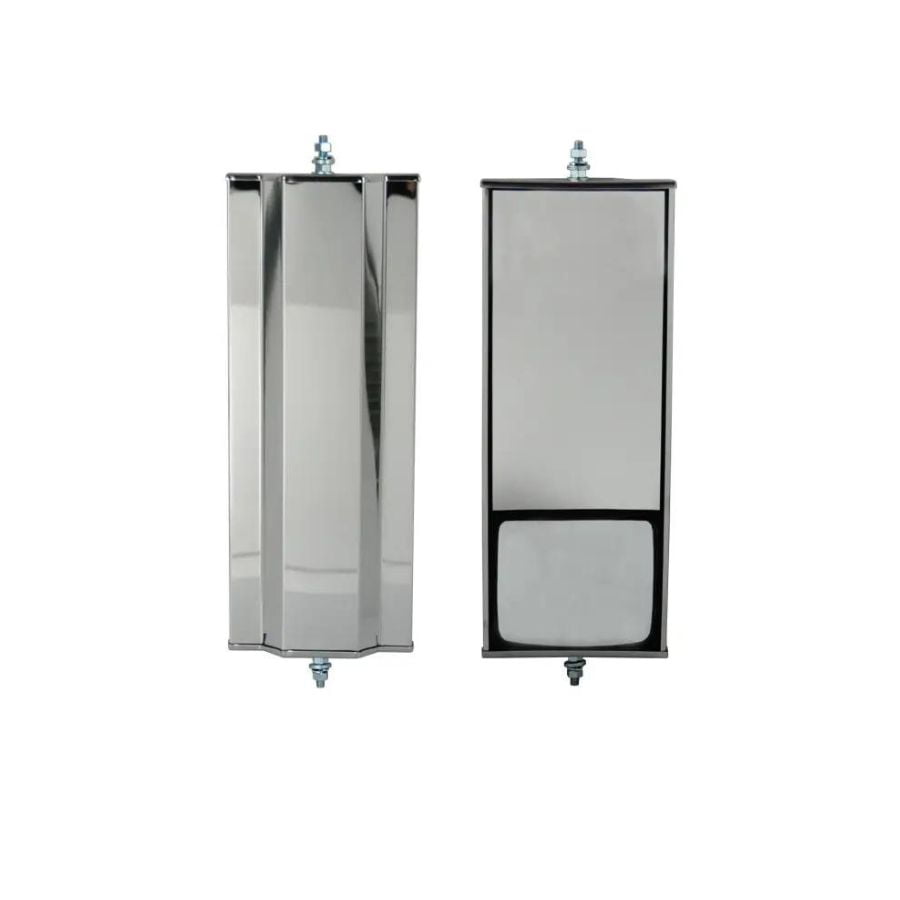 Espejo Rectangular Con Mentiroso Incorporado Acero INOX