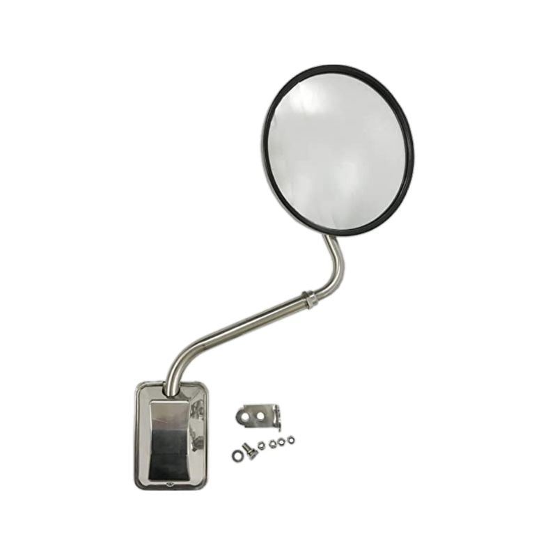 Espejo Mentiroso 8″ con su base de una pata Acero Inox.