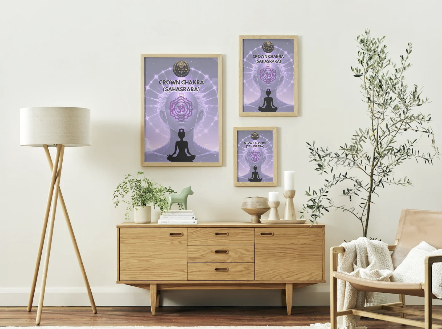 Crown Chakra Display Art