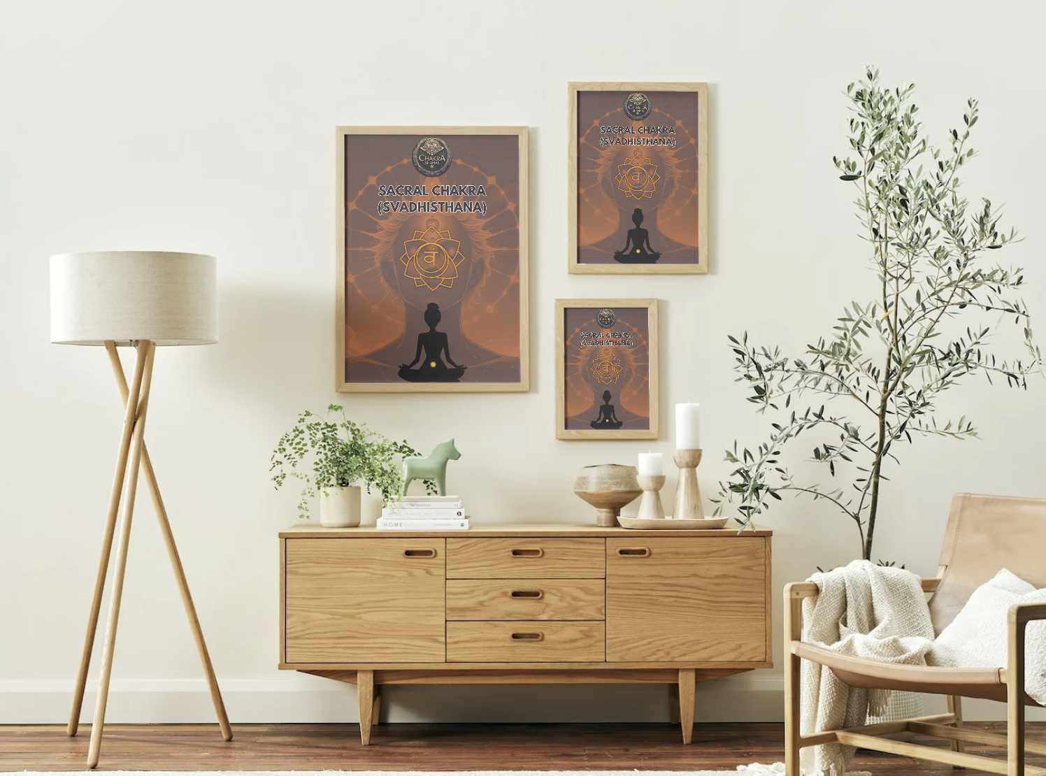 Sacral Chakra Display Art