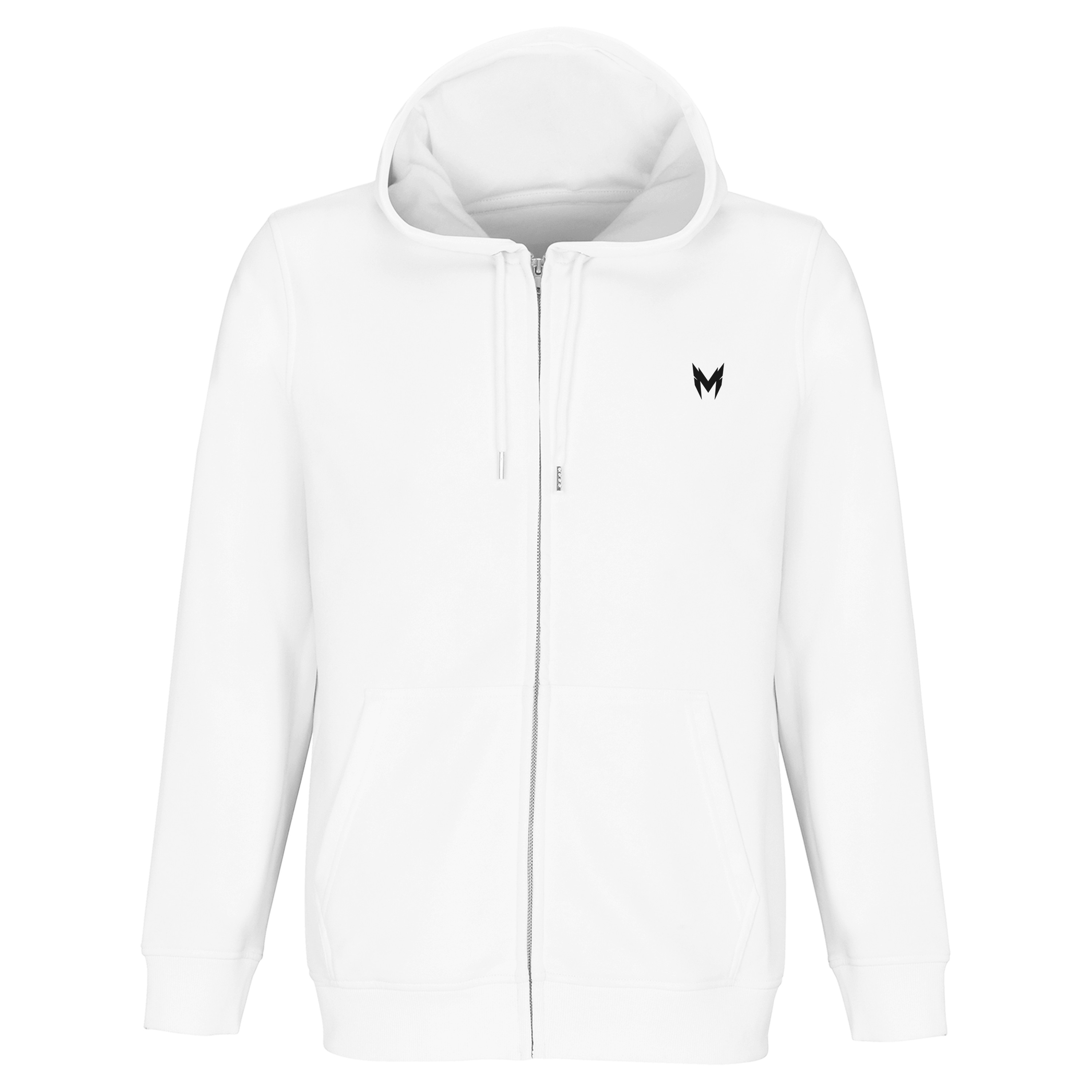 Marqueewear White Zipper Hoodie 100% Cotton Presented By (Urban Thrones)