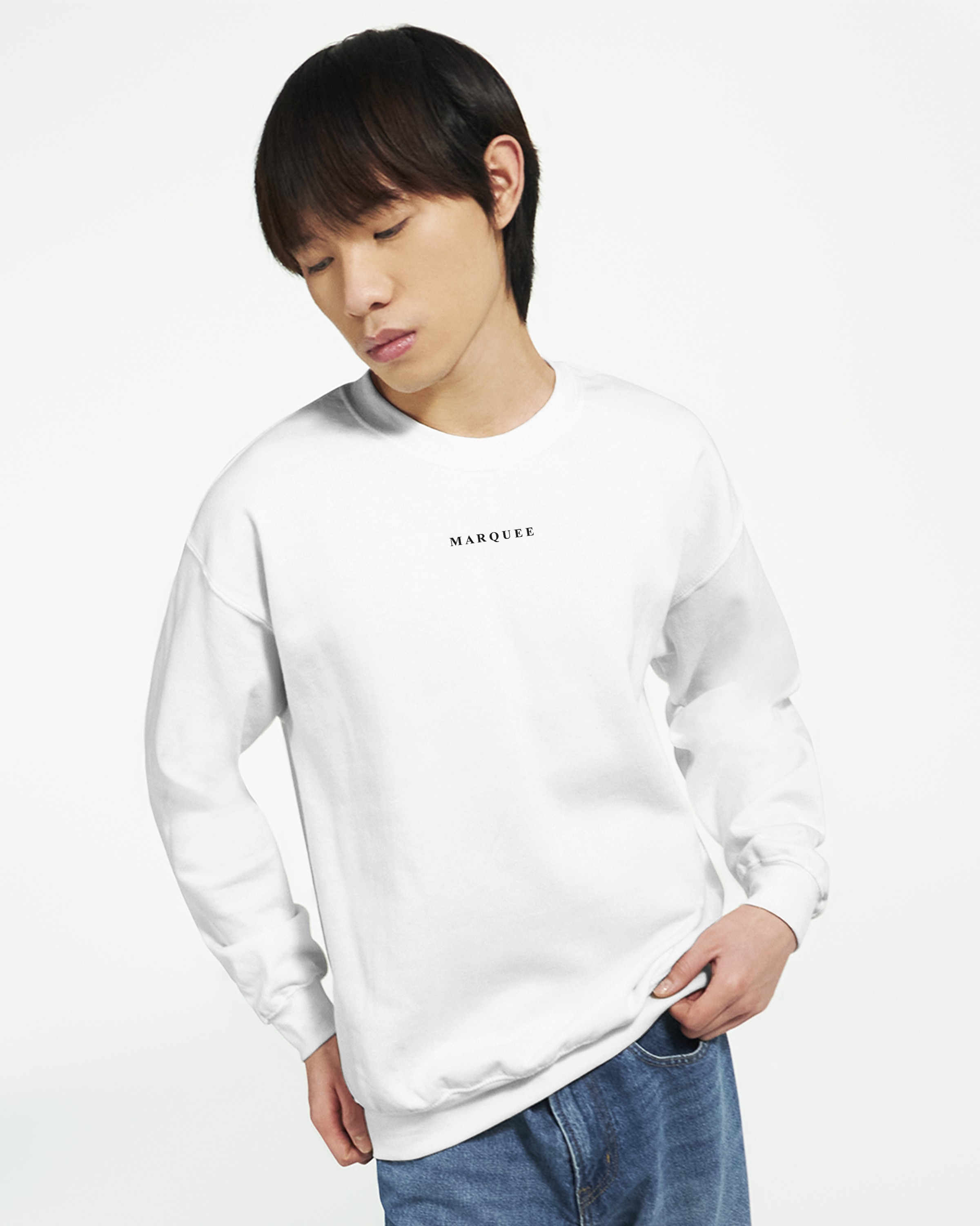 Marqueewear White SweatShirt Pure Comfort