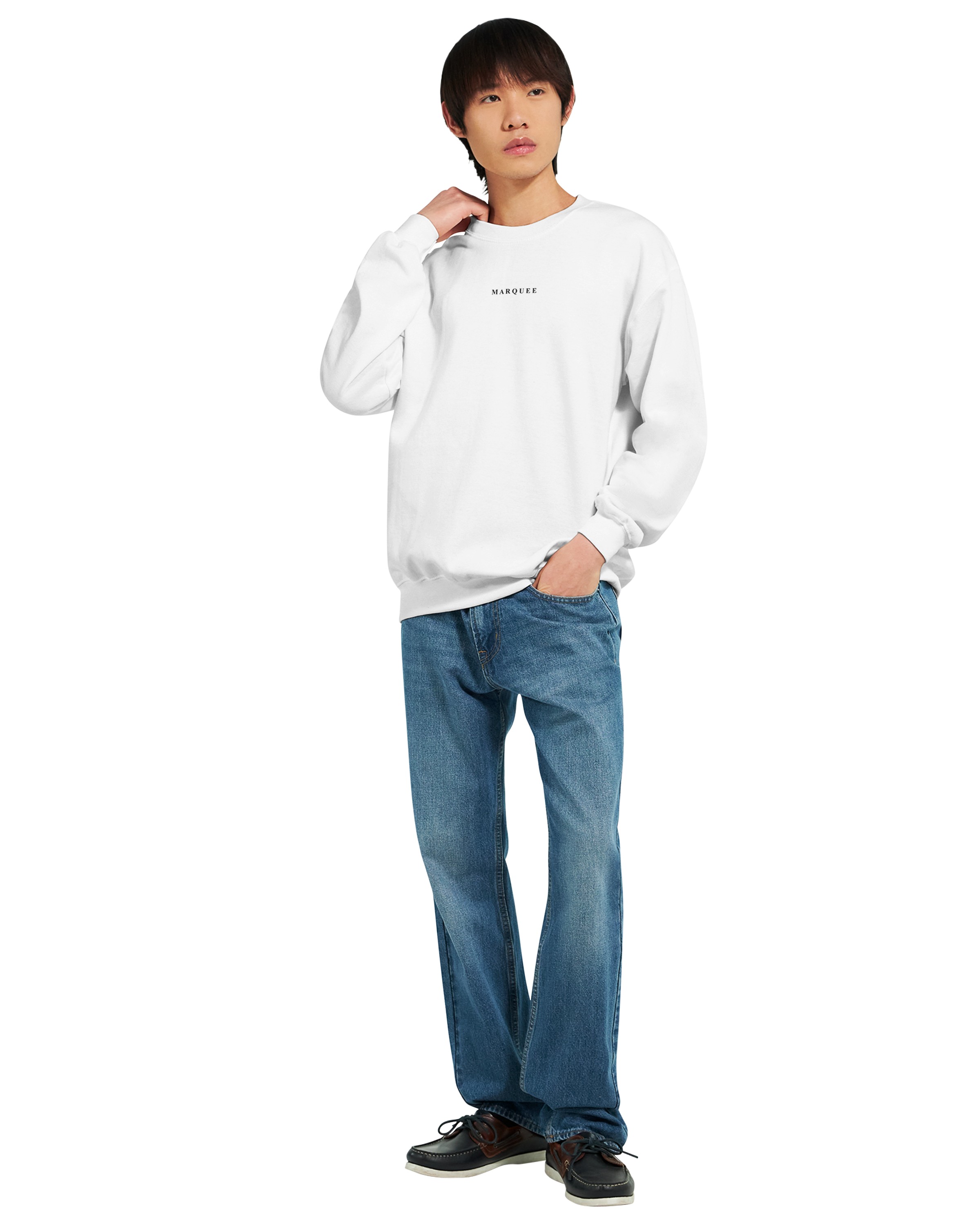 Marqueewear White SweatShirt Pure Comfort