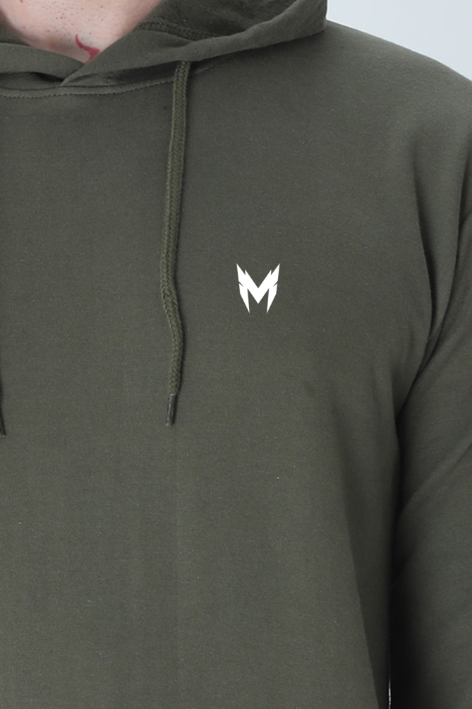 Marqueewear Olive Green Hooded Sweatshirt