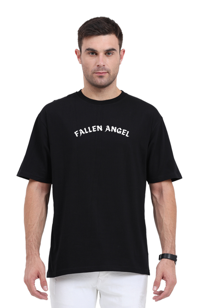 Marqueewear Black Classic Oversized Tshirt (Falling Angel)