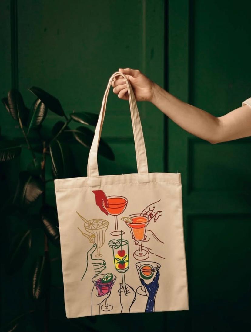 Artistic Canvas Tote Bag