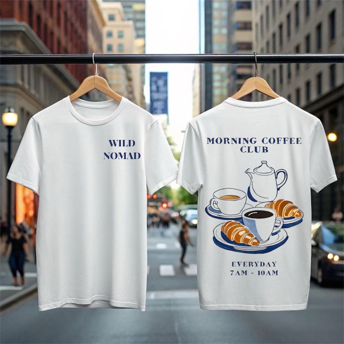Wild Nomad Morning Coffee Club T-Shirt