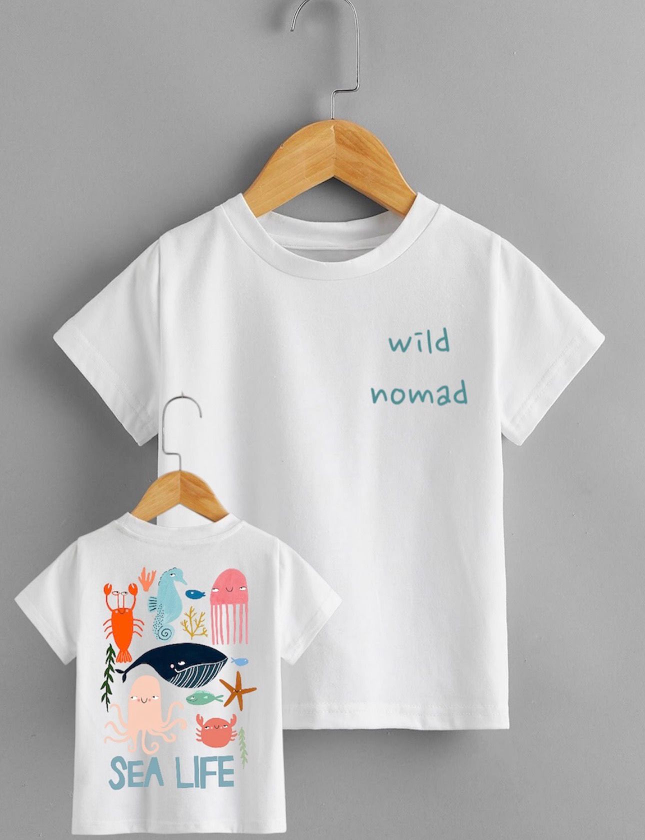 Kids Sea Life Graphic T-Shirt