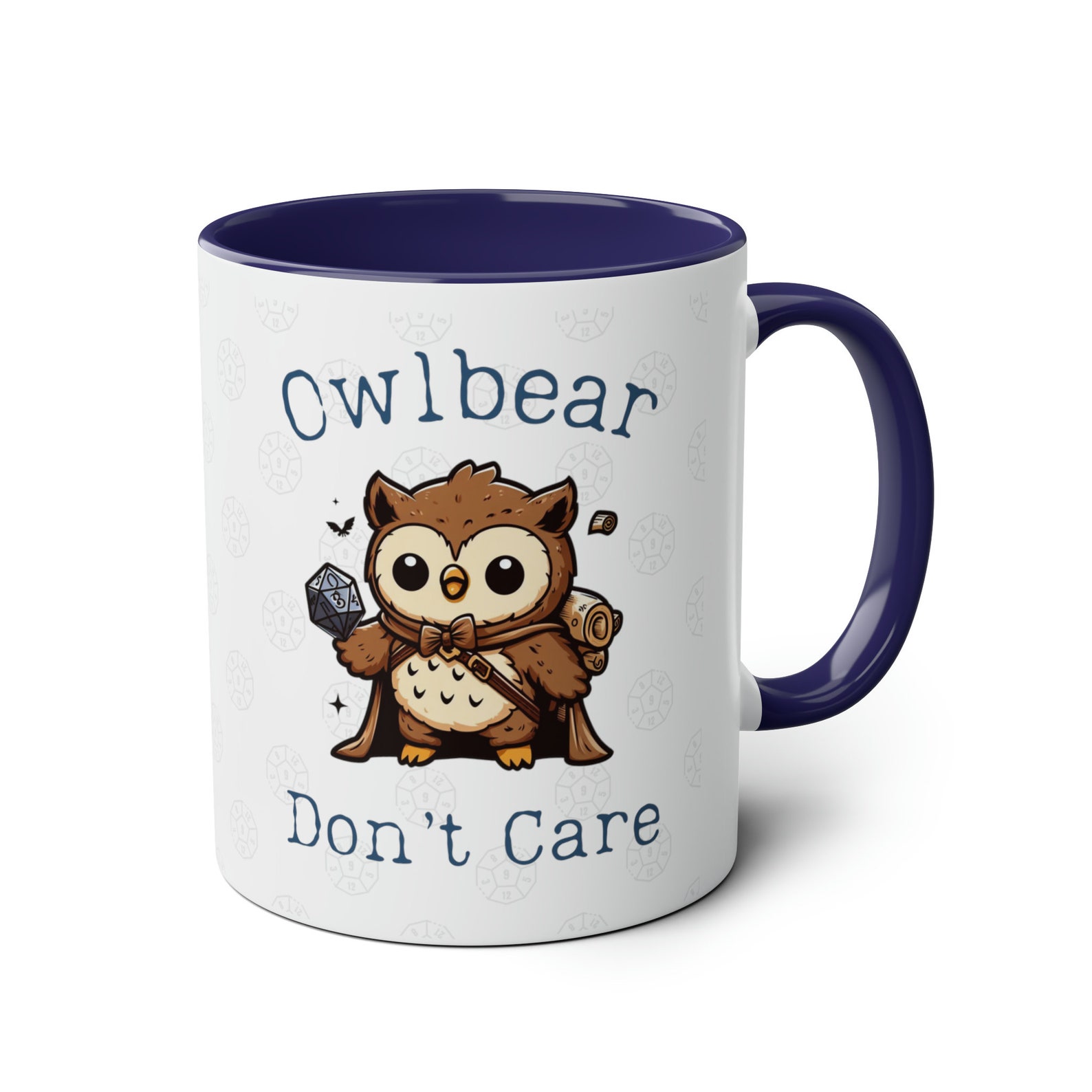 DnD Owlbear Don't Care, Baldurs 3, BG3 Mug for Dungeon Game Masters, DMs Dungeon Dragons Mug Gift Idea Astarion Fans Valentines Gift