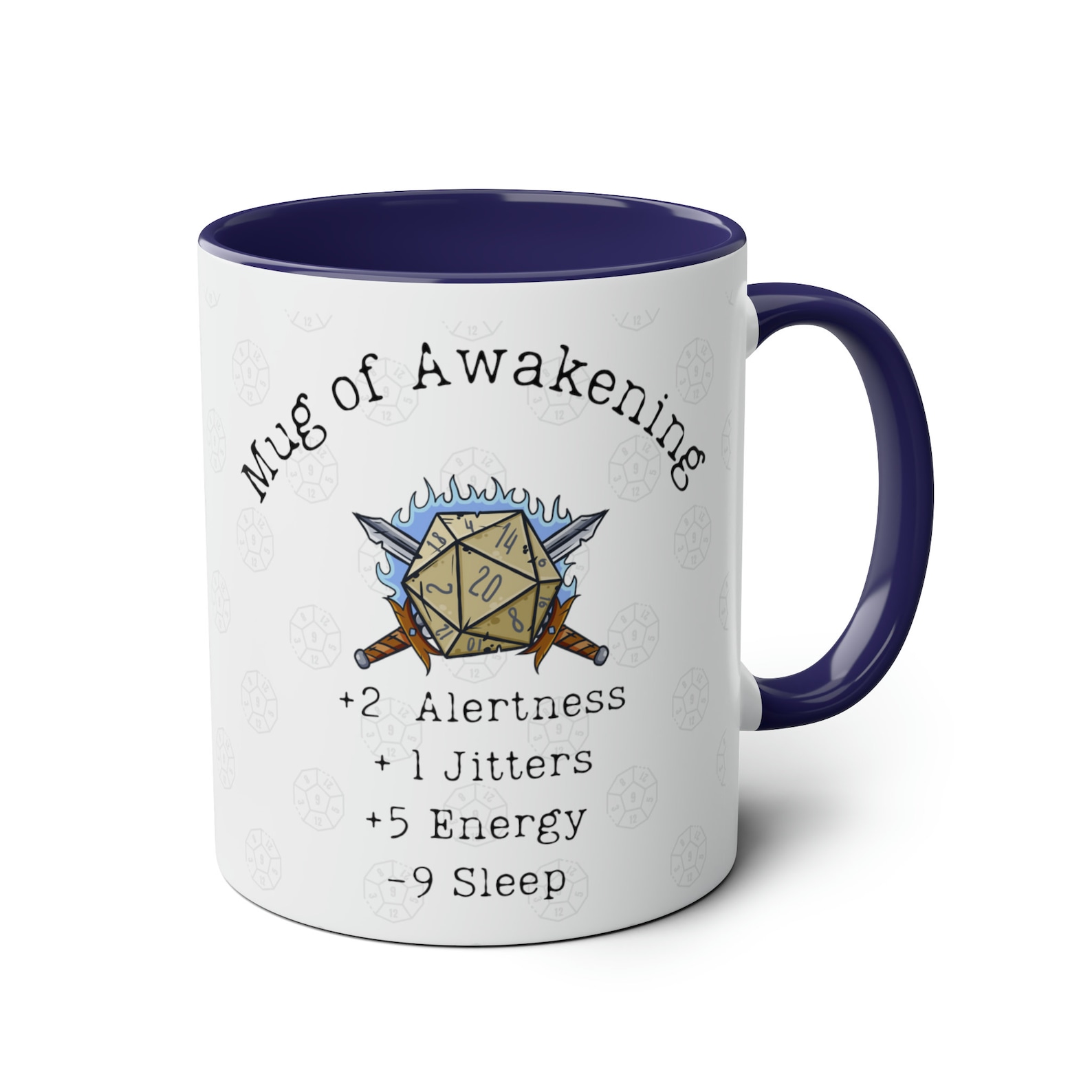 DND Larp Mug of Awakening for Table Top live action RPG gamers and Dungeons