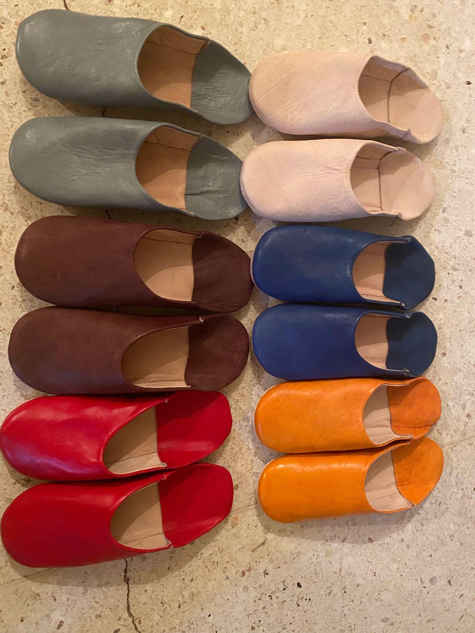 Moroccan Slippers For Women, Hndmade Leather Slippers, Leather Moroccan Babouches, All Colors Are Available, Perfect Gift.