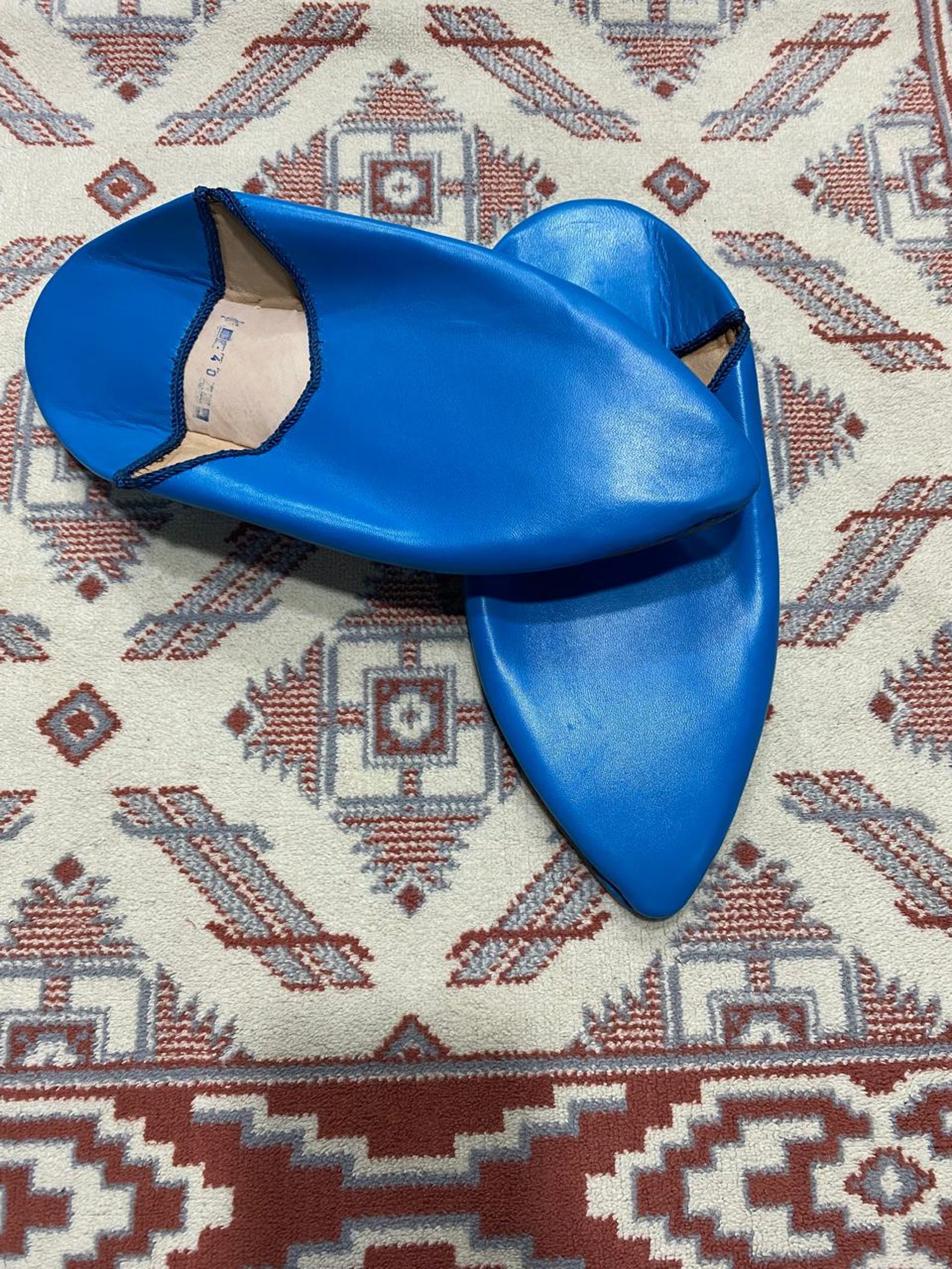 BABOUCHE Womens Moroccan Babouche Slippers Handmade from Soft Organic Leather, Sheepskin, Mules, Slip Ons