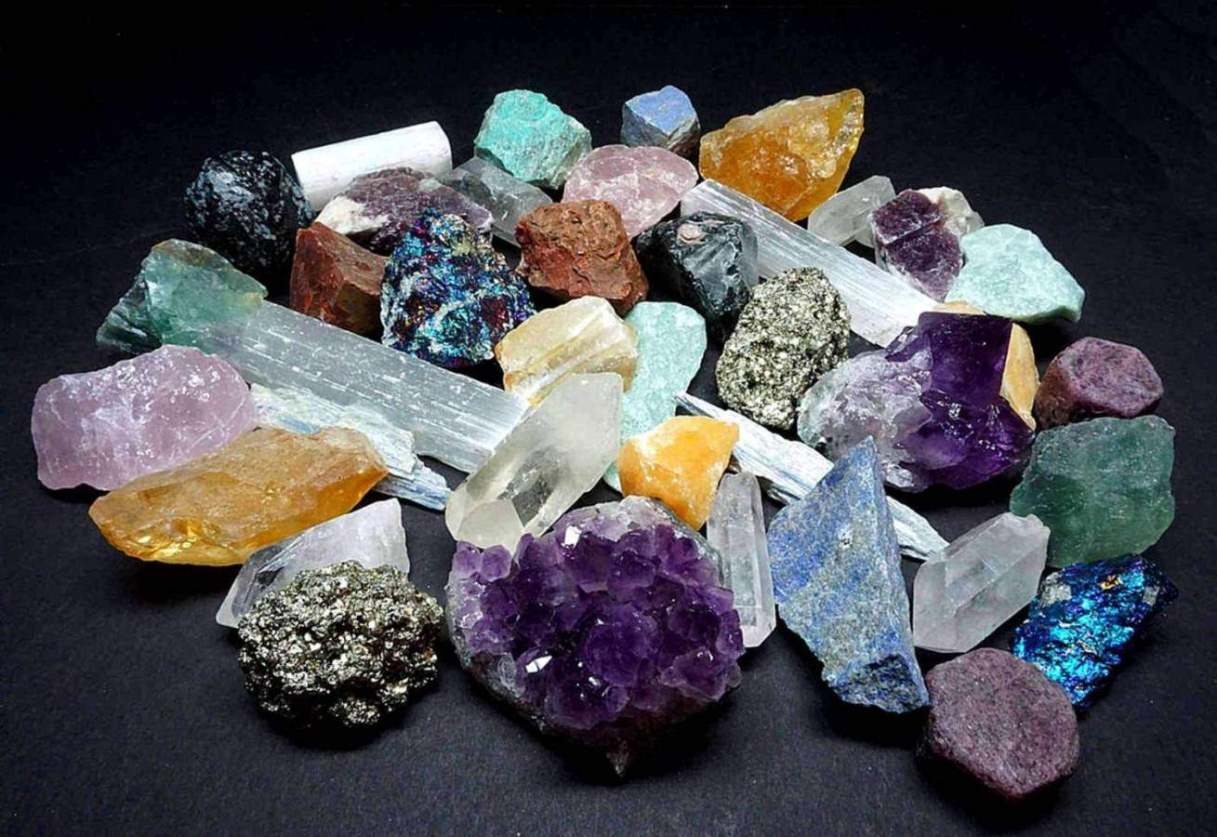 Assorted Natural Crystals and Minerals Collection