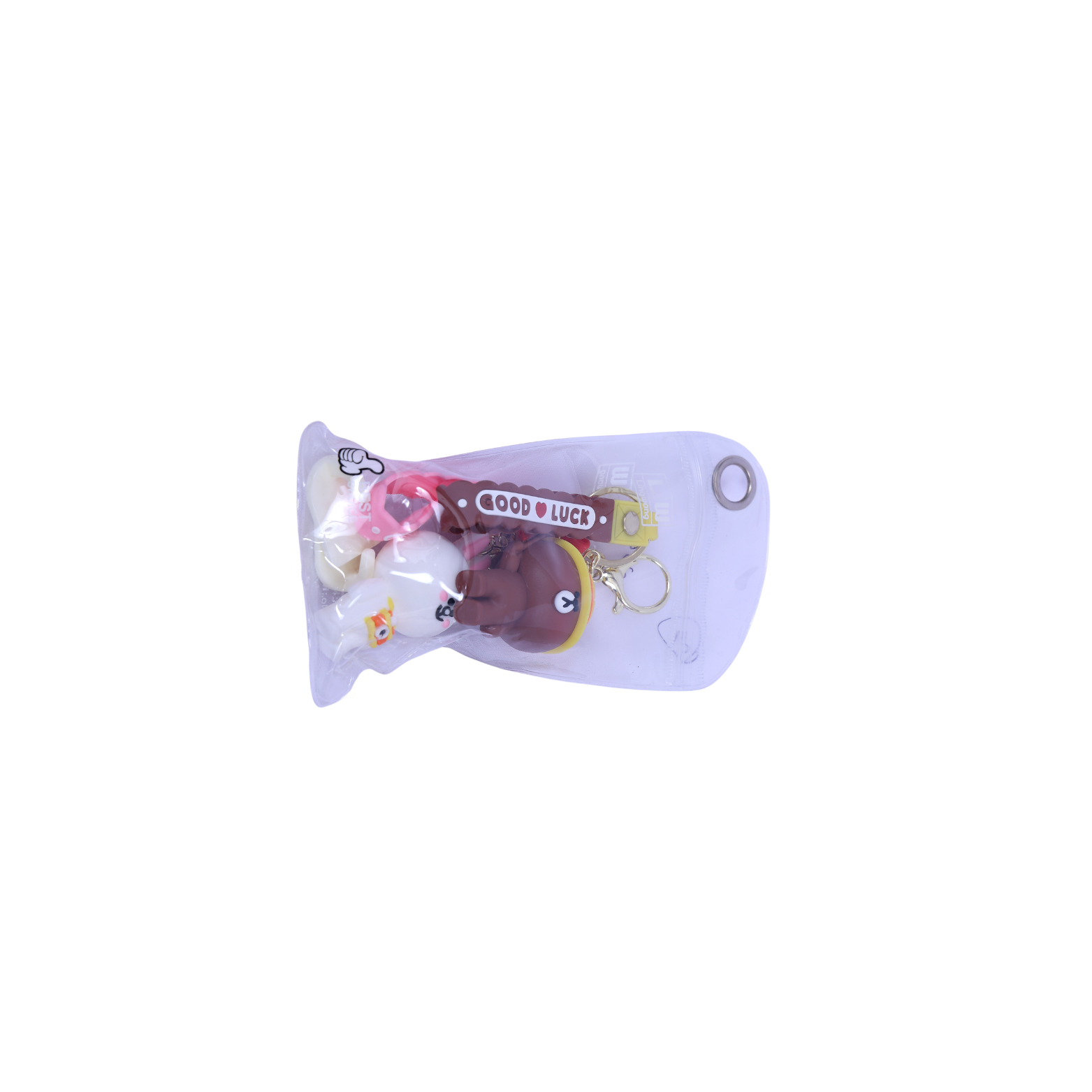Cute Cartoon Character Keychains 2PCS (RANDOM DESIGNS AND COLORS )