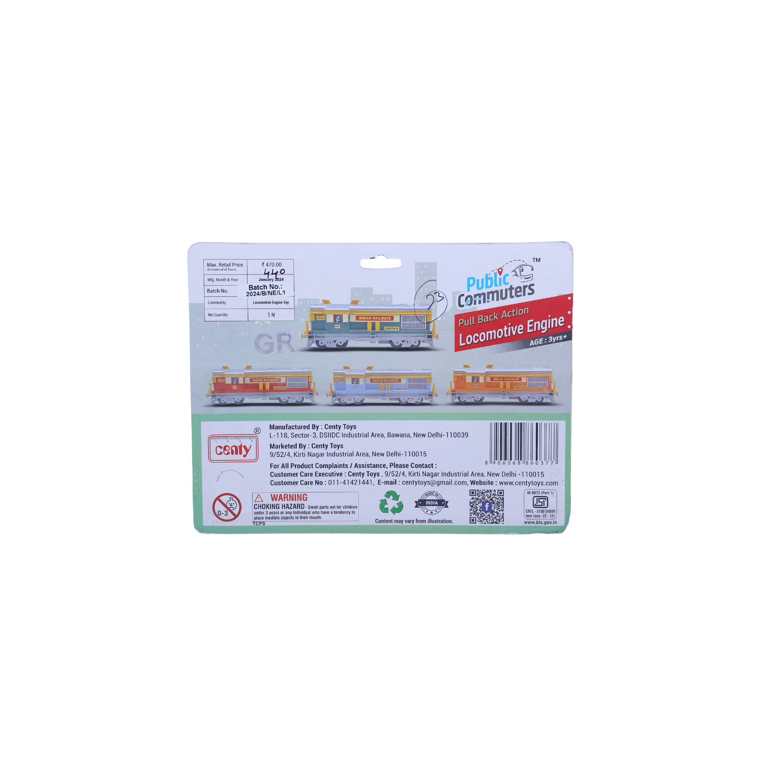 Public Commuters Full Action Locomotive Engine