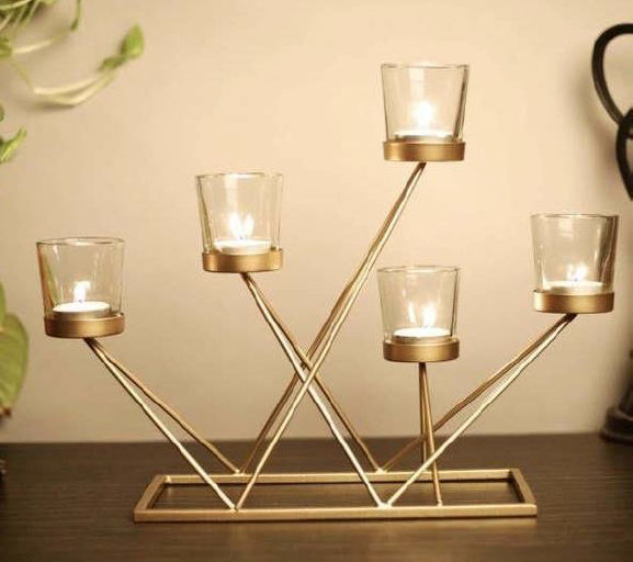 Modern Metal Candle Holder