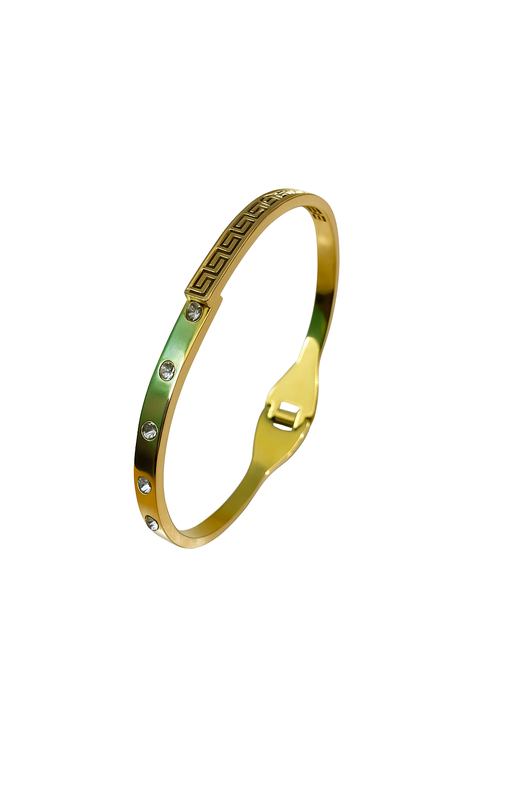 Gold-Tone Anti-Tarnish Bangle for Girls & Women