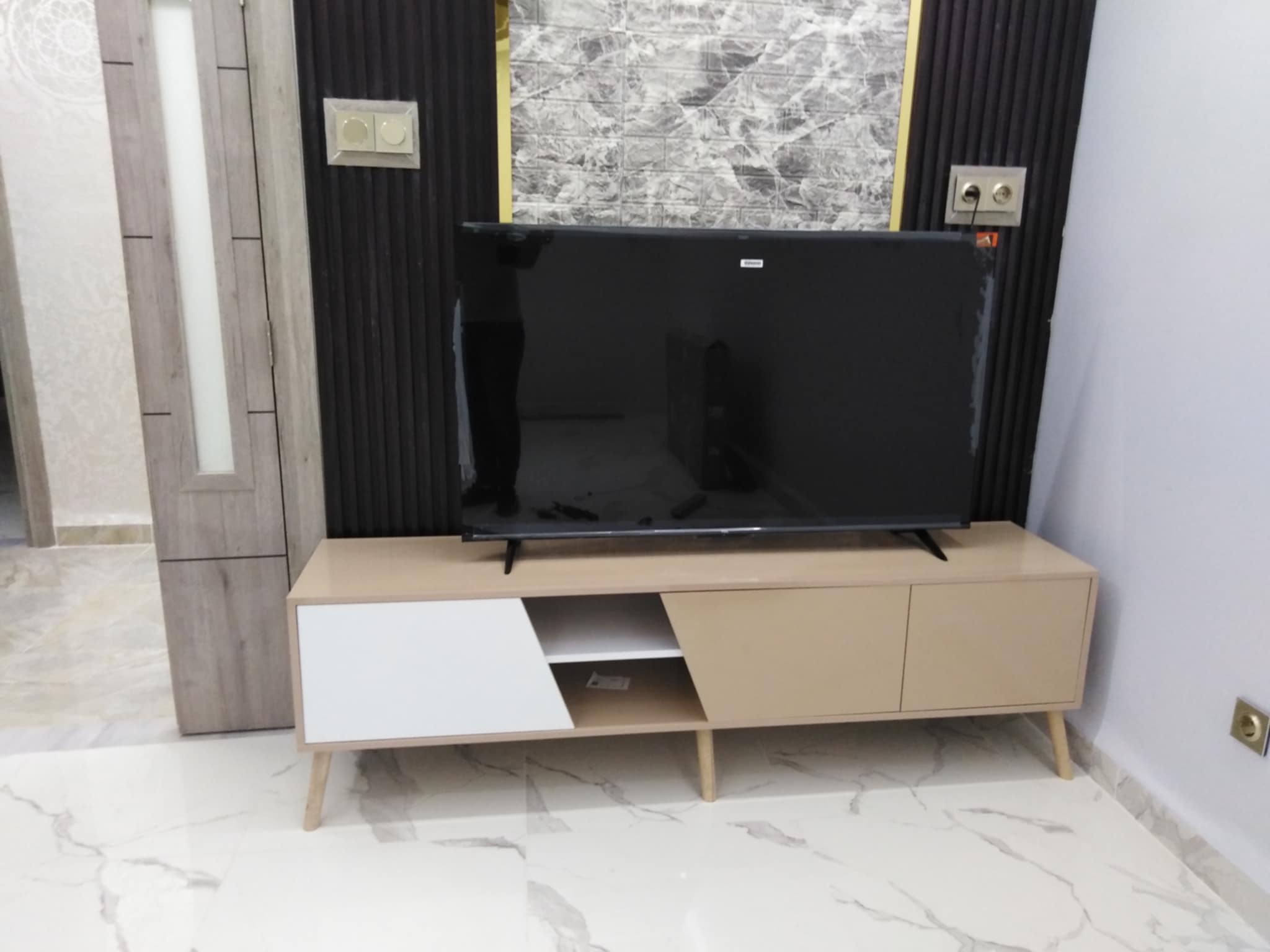 Modern TV Stand with Storage