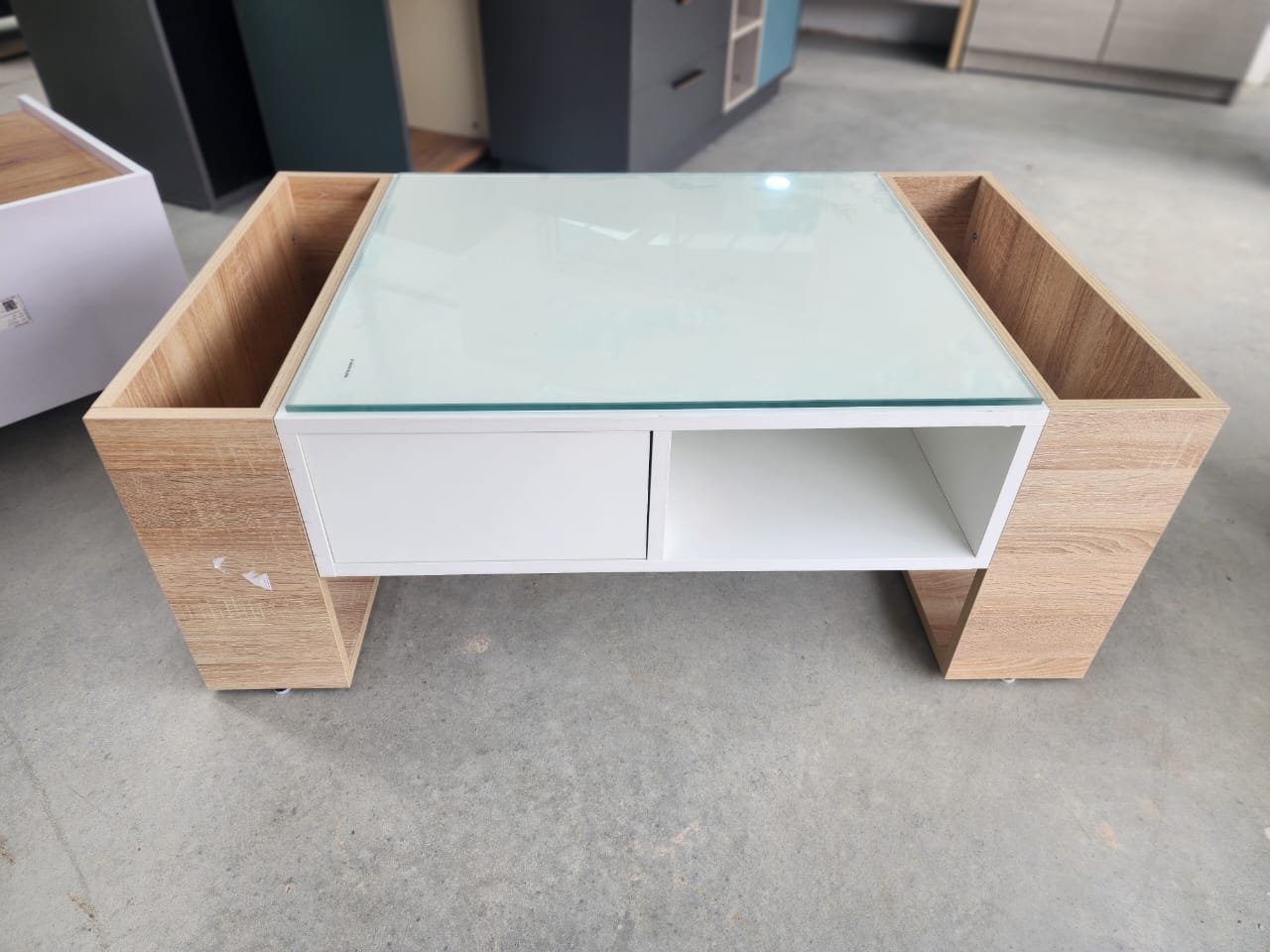 Modern Glass Top Coffee Table