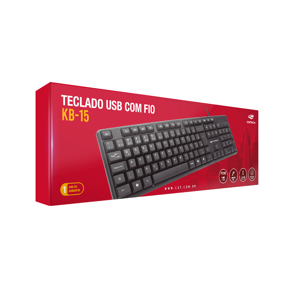 Teclado KB- 15 C3Tech 