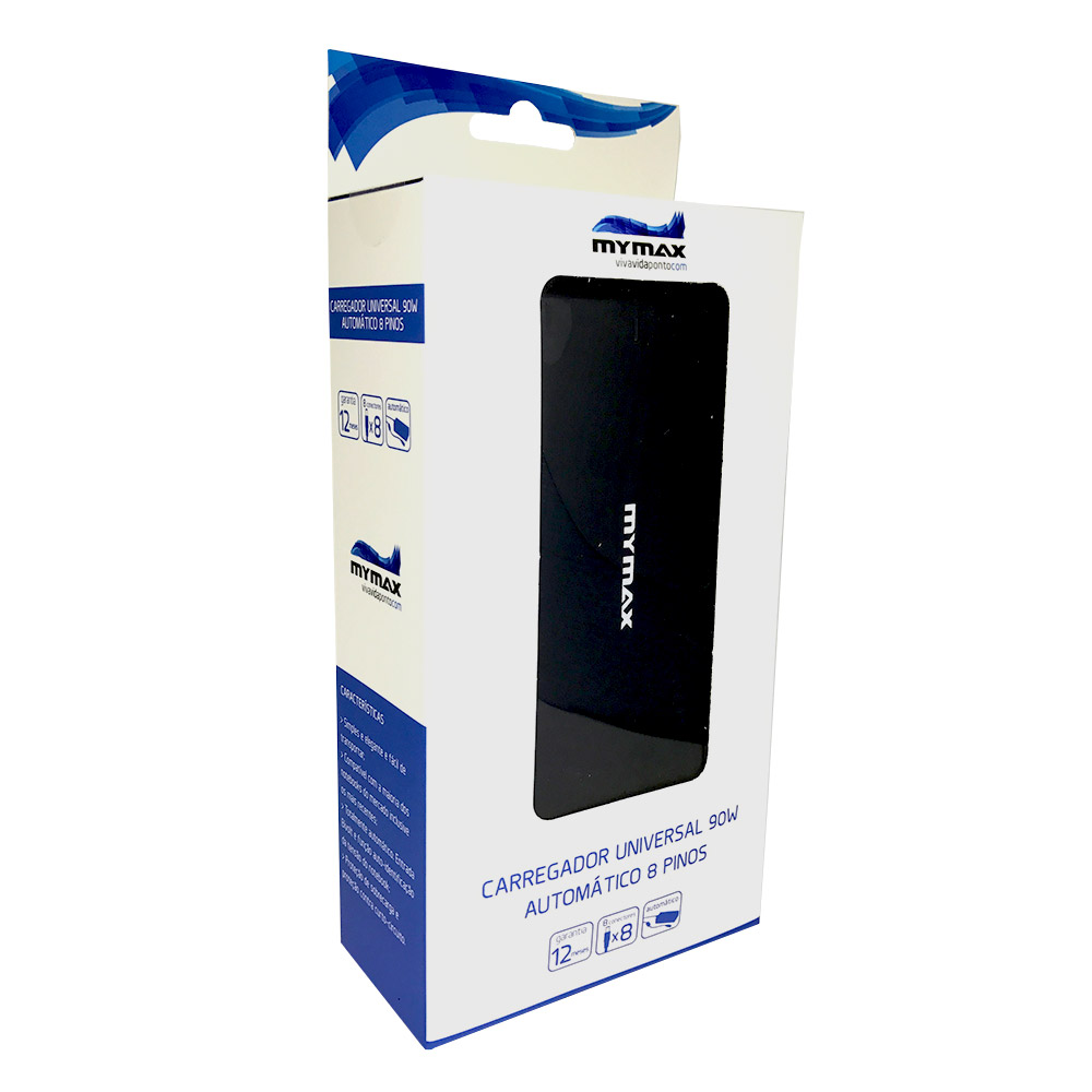 Fonte universal Mymax com conectores