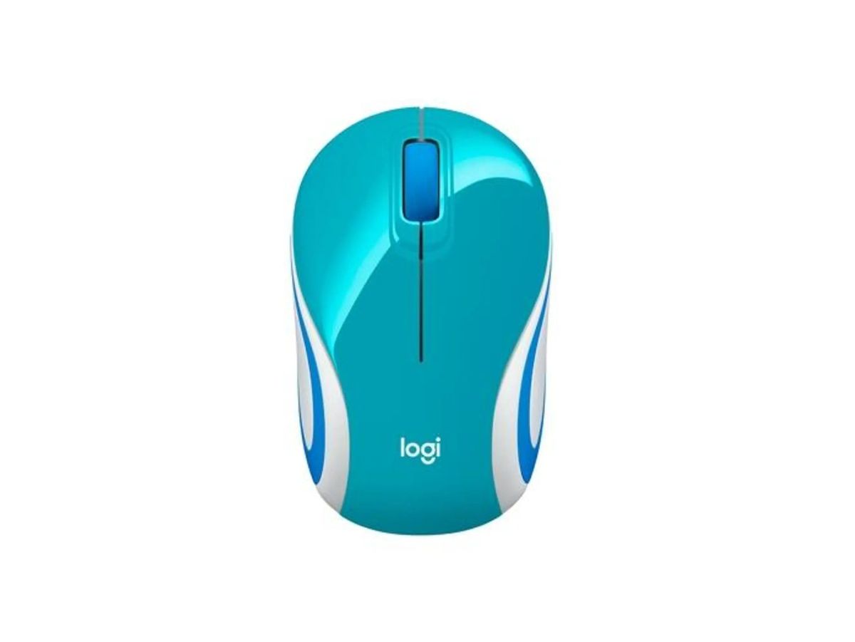 Mouse sem fio Logitech - M187 azul
