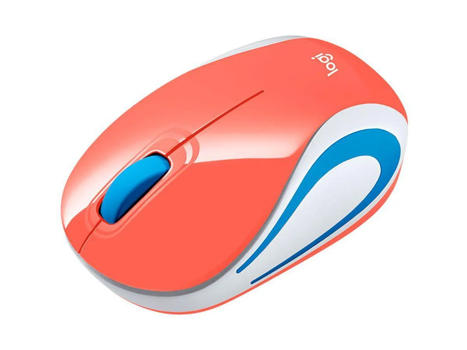 Mini Mouse sem fio Logitech M187 - Rosa