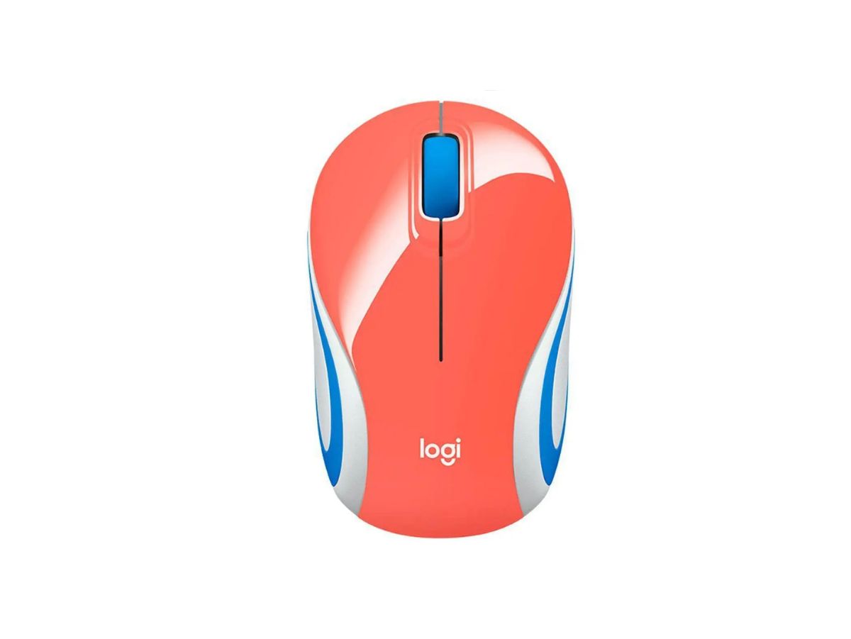Mini Mouse sem fio Logitech M187 - Rosa