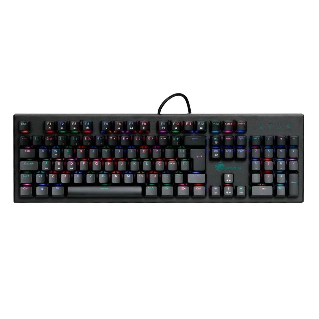 Teclado Mecânico Gamer DN201 RGB DRAXEN