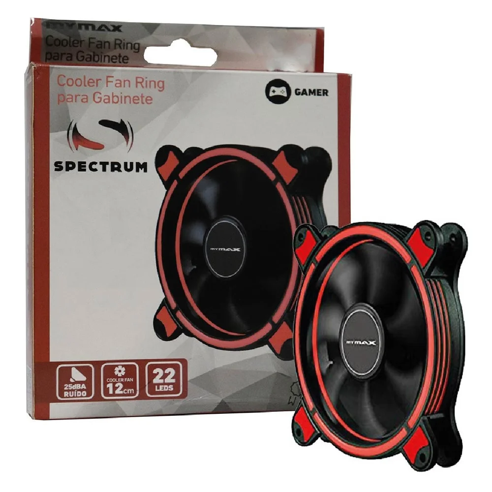Cooler LED vermelho - Mymax 
