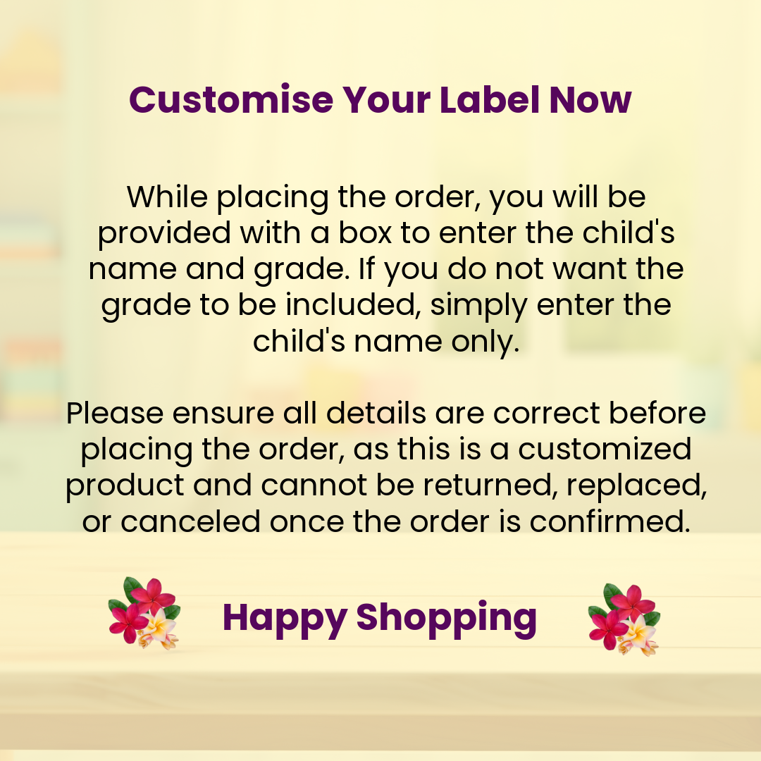 16 Personalised Labels – Small
