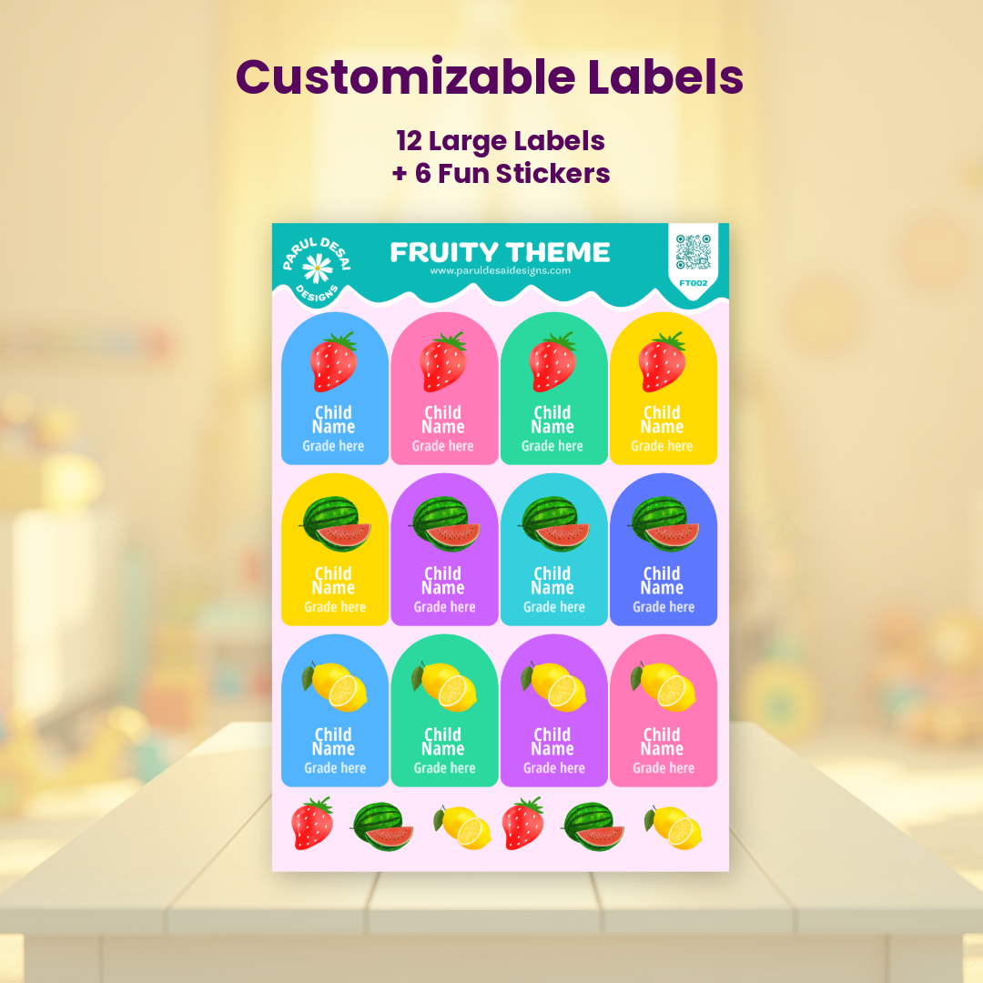12 Personalised Labels – Large