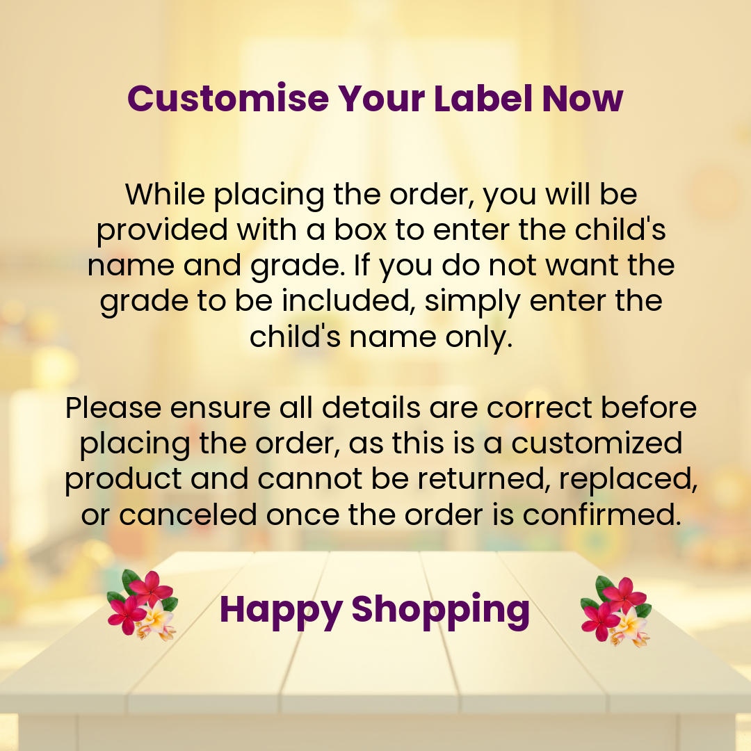 12 Personalised Labels – Large