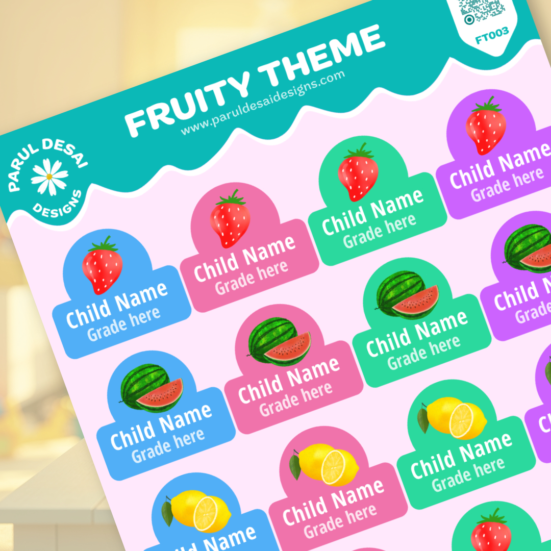 20 Personalised Labels – Medium
