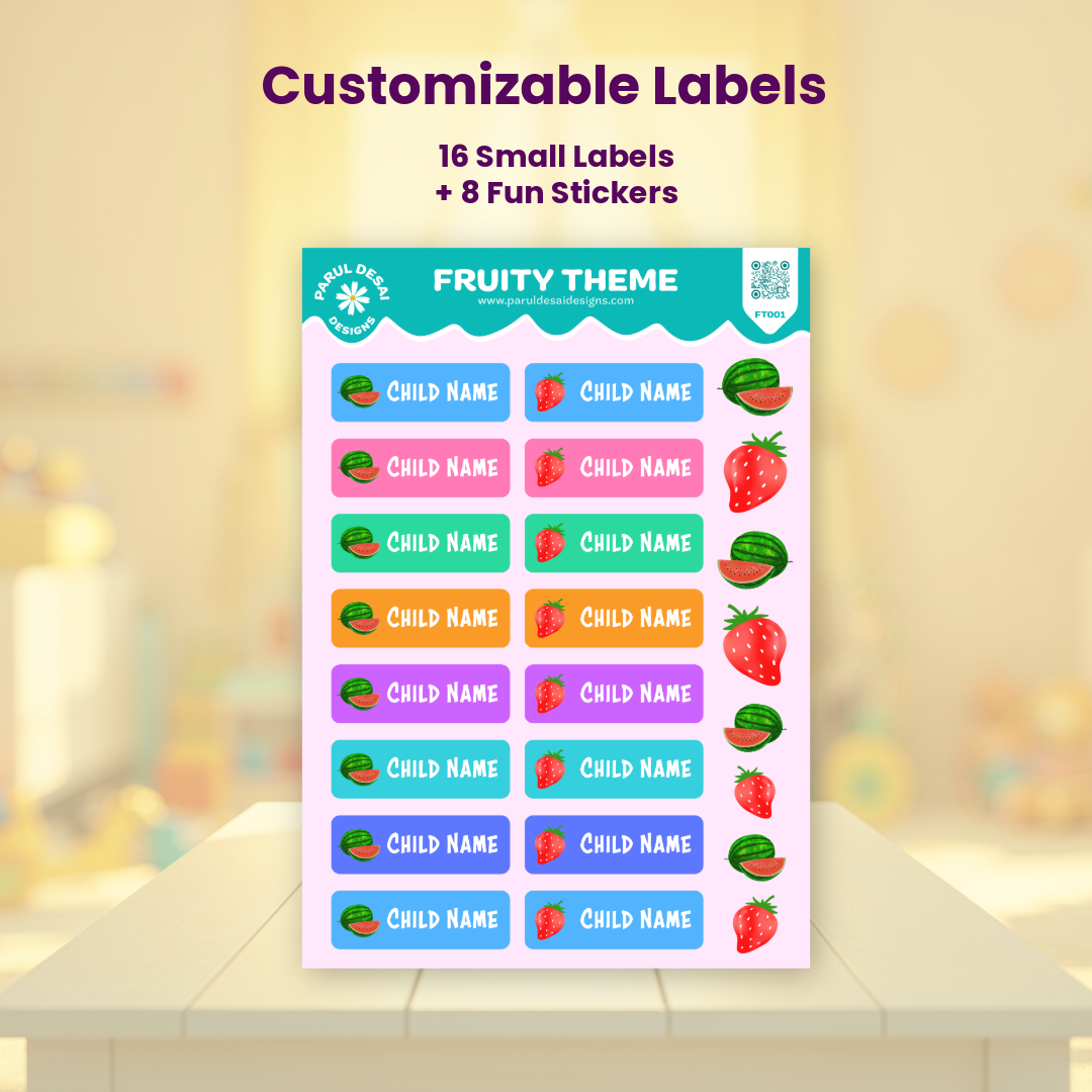 16 Personalised Labels – Small